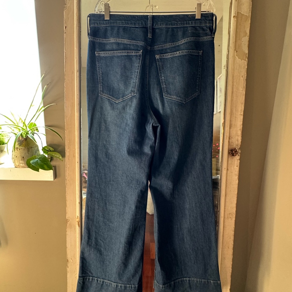 J. Crew High-rise denim trouser jean